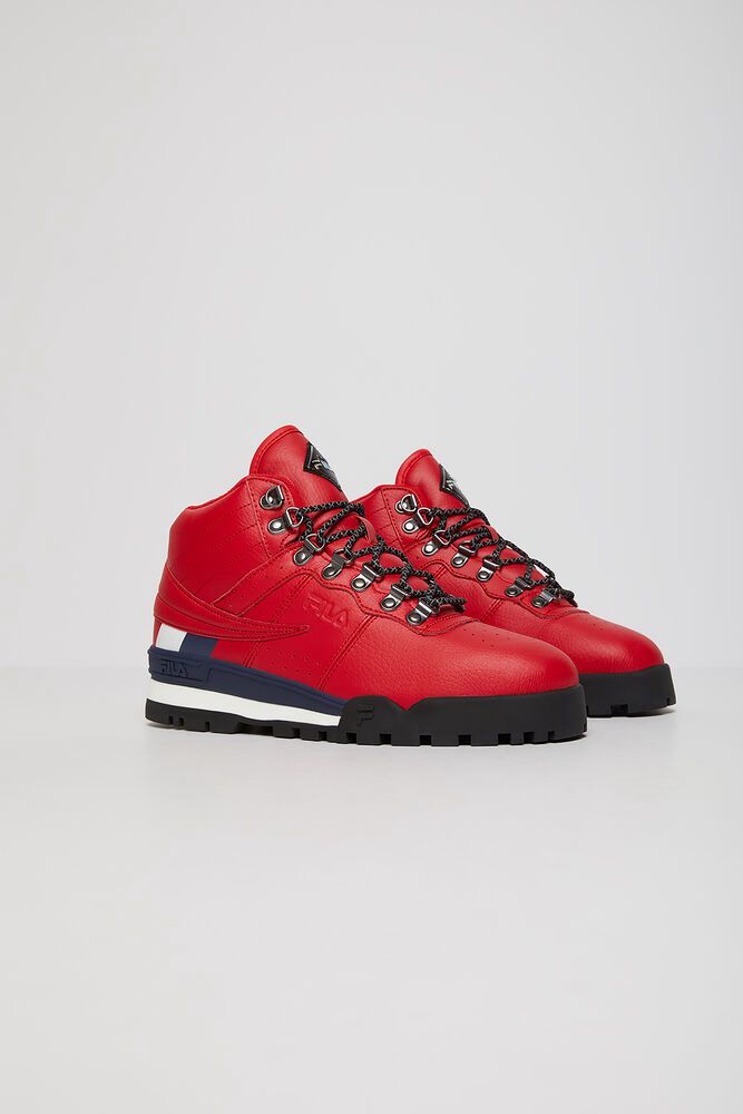 Fila Trainers Mens Red Fitness Hiker Mid - Ireland 56430-ZYJK